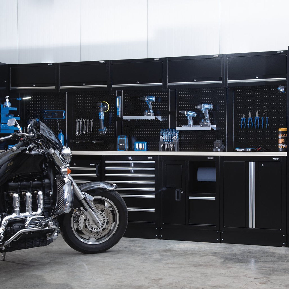 BUNKER® Modular Storage Combo with Stainless Steel Worktop (25 Piece)