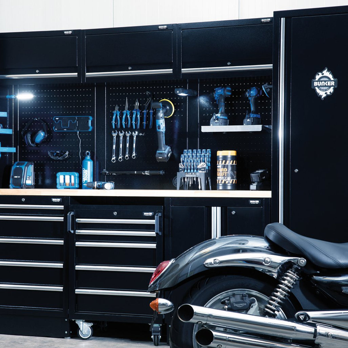 BUNKER® Modular Storage Combo with Hardwood Worktop