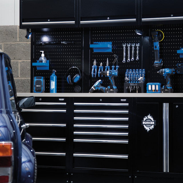 BUNKER® Modular Storage Combo with Stainless Steel Worktop (14 Piece)