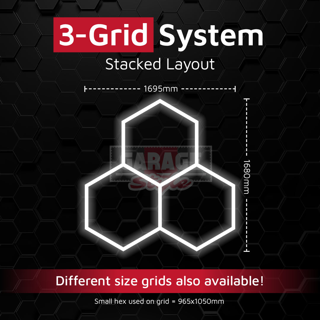 Hexagon Lighting 3 Grid Cluster System