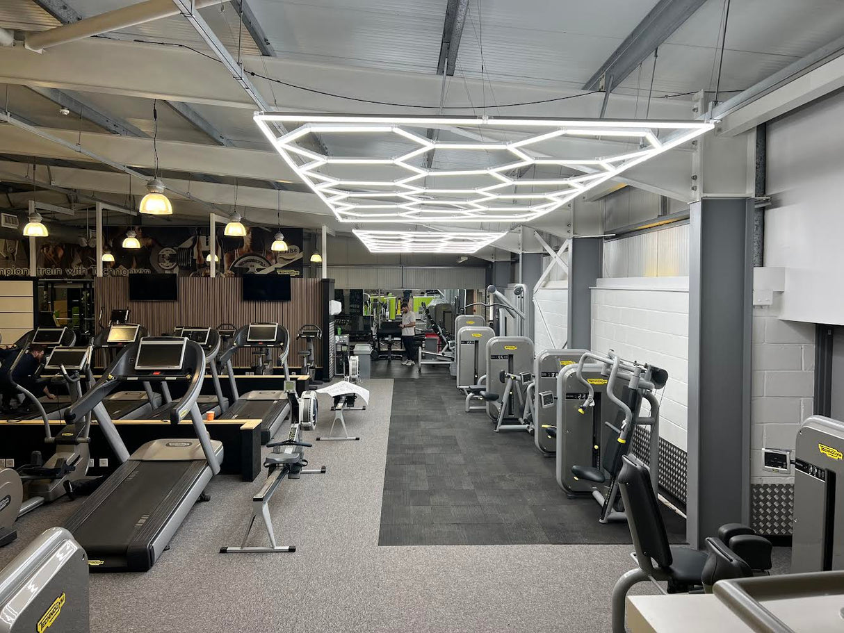 Hexagon Lighting 15 Grid System With Border