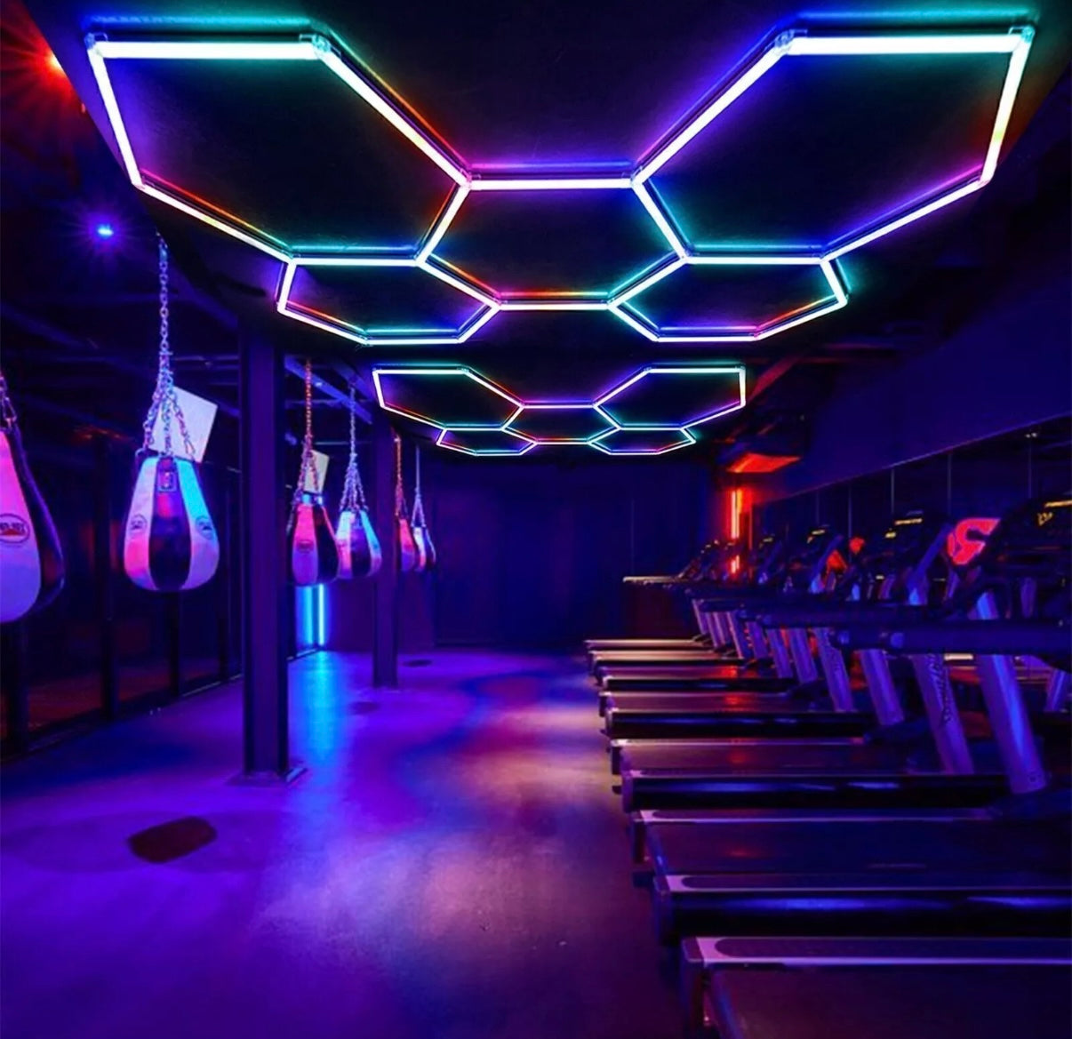 RGB Hexagon Lighting 5 Grid System