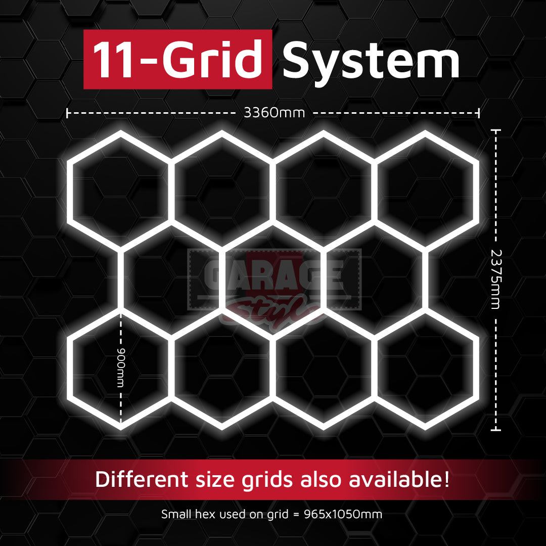 Hexagon Lighting 11 Grid System