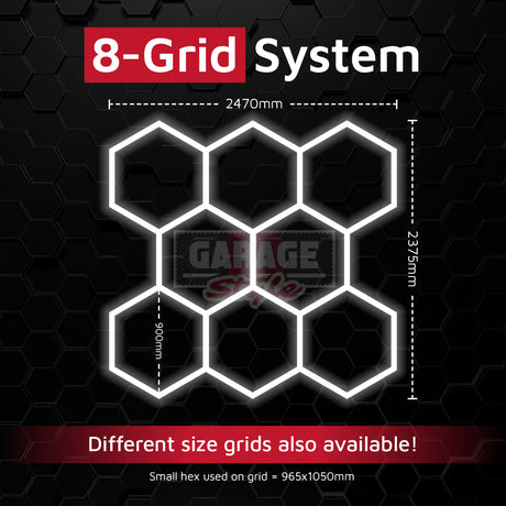 Hexagon Lighting 8 Grid System