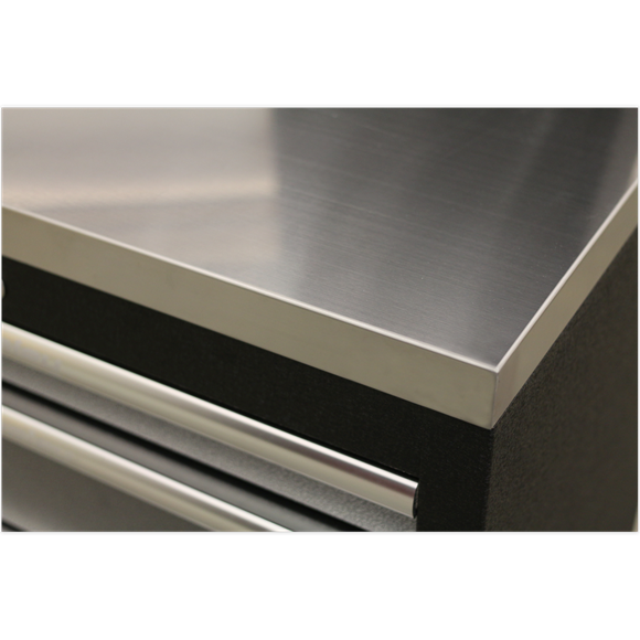 Single Bay Stainless Steel Worktop 680mm