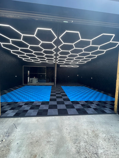Garage Style vented detailing floor tiles for the win!