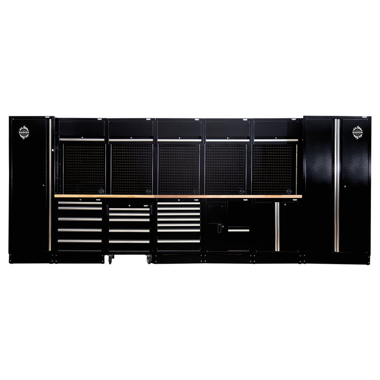 BUNKER® Modular Storage Combo with Hardwood Worktop (25 Piece)