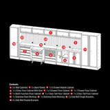 BUNKER® Modular Storage Combo with Sink and Stainless Steel Worktop (25 Piece)