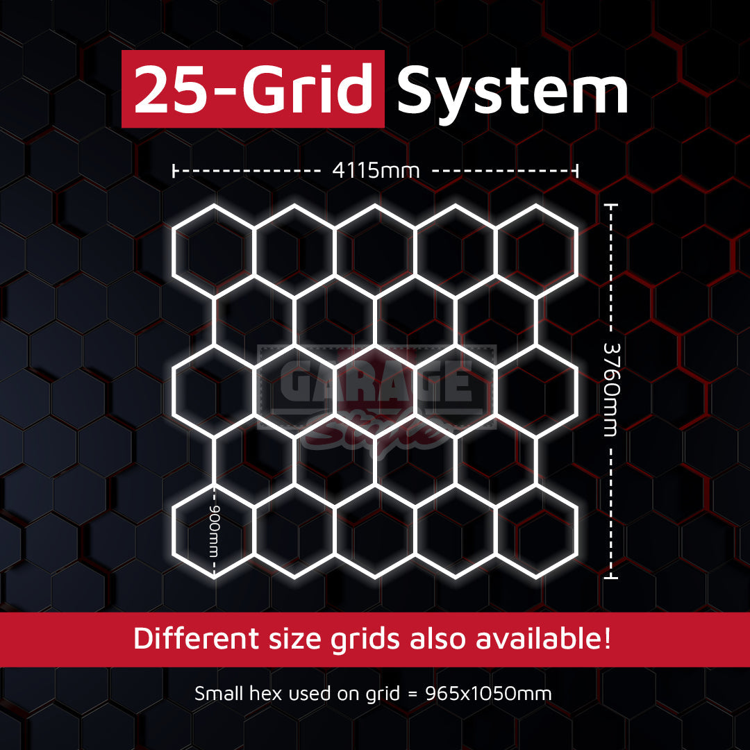 Hexagon Lighting 25 Grid System