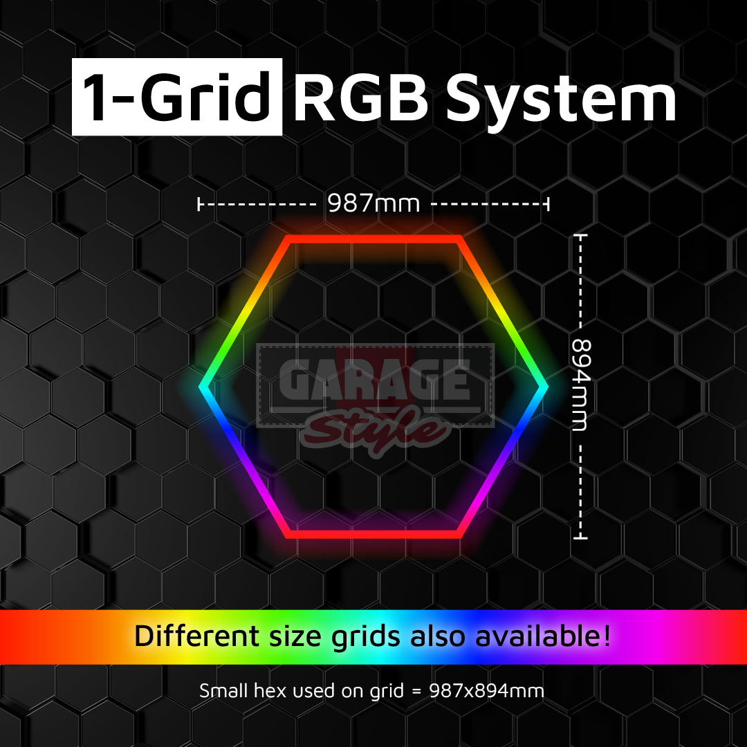 RGB Hexagon Lighting 1 Grid System