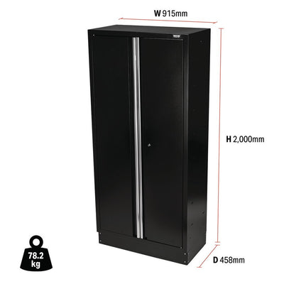 BUNKER® Modular Tall Floor Cabinet, 2 Door, 915mm