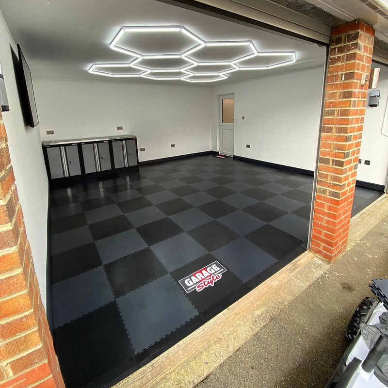 Shop Hexagon Lighting 8 Grid System in UK | Garage Style Ltd