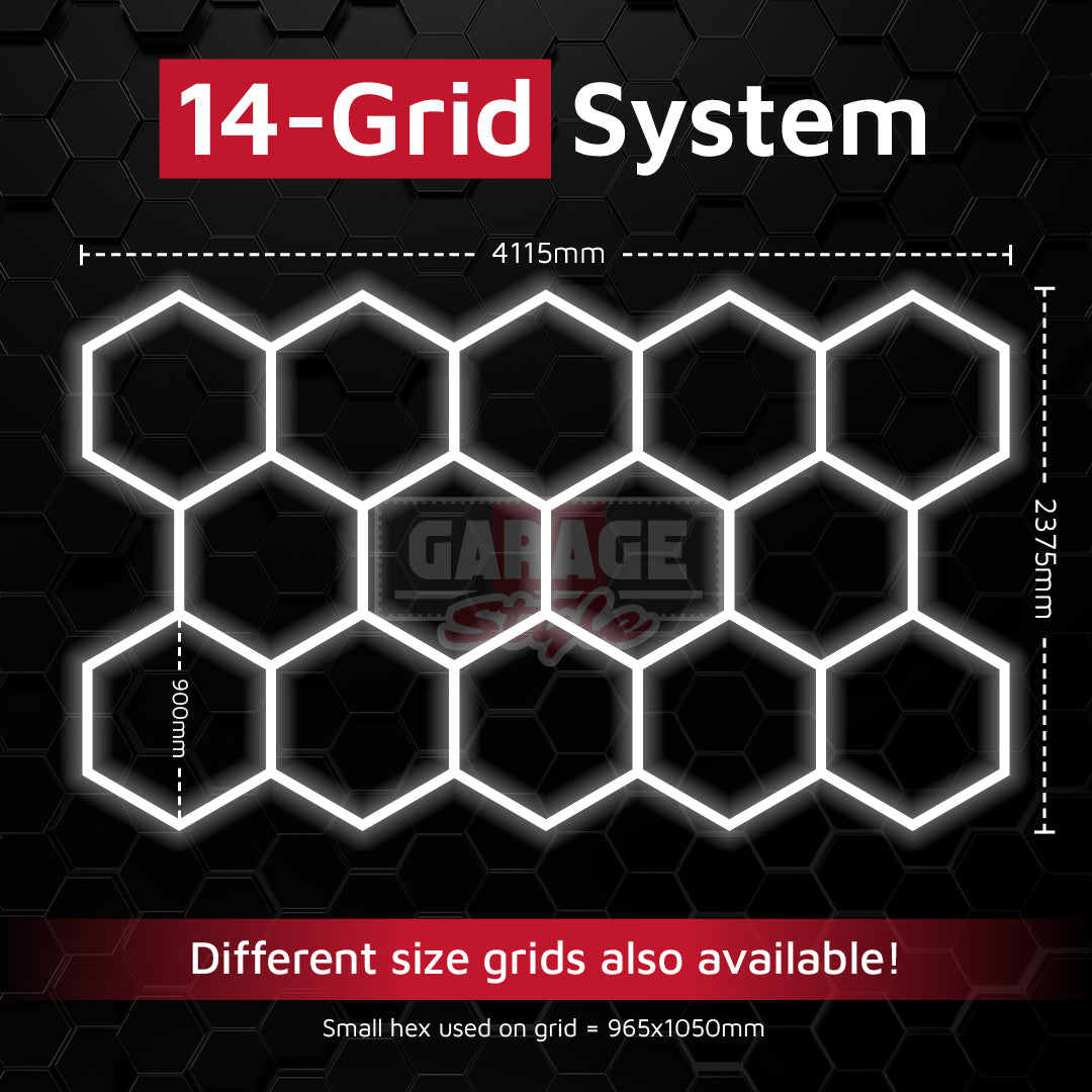 Hexagon Lighting 14 Grid System