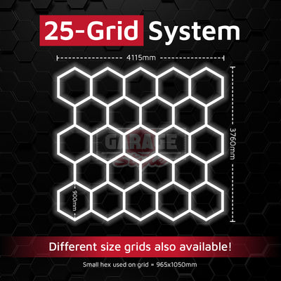 Hexagon Lighting 25 Grid System