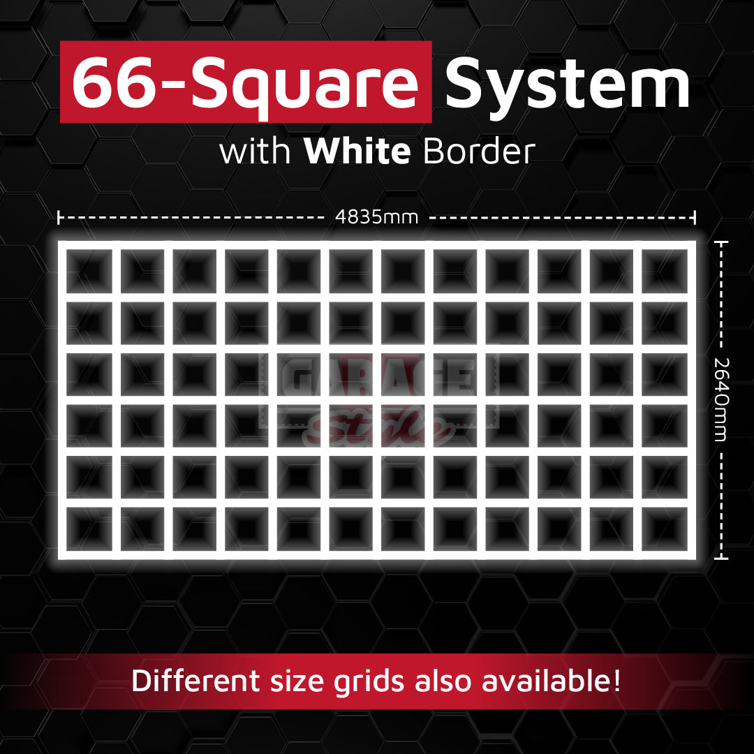 66 Square Border LED Lighting Grid