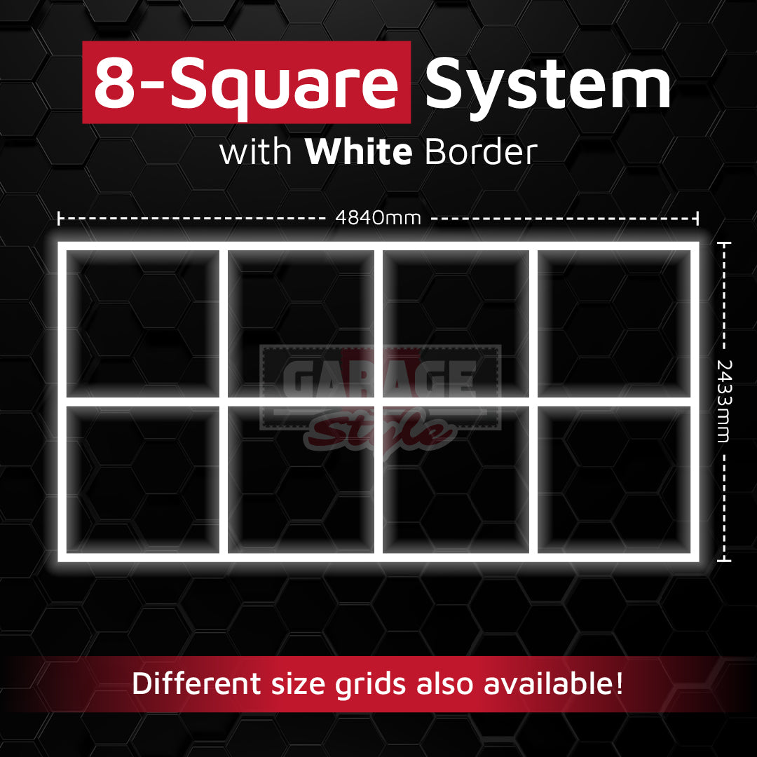 8 Square Border LED Lighting Grid