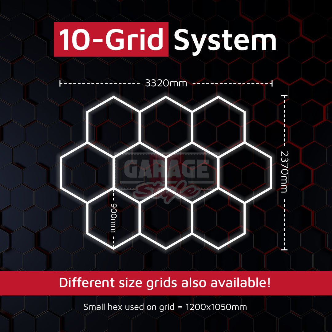 Hexagon Lighting 10 Grid System