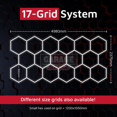 Hexagon Lighting 17 Grid System