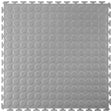 Light Grey Garage Floor Tile Premium Raised Disc