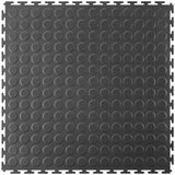 Graphite Garage Floor Tile Premium Raised Disc
