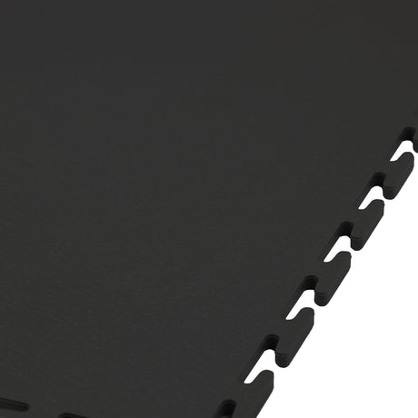 black garage floor tile smooth