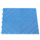 blue vented garage floor tile