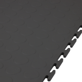 Dark Grey Garage Floor Tile Premium Raised Disc