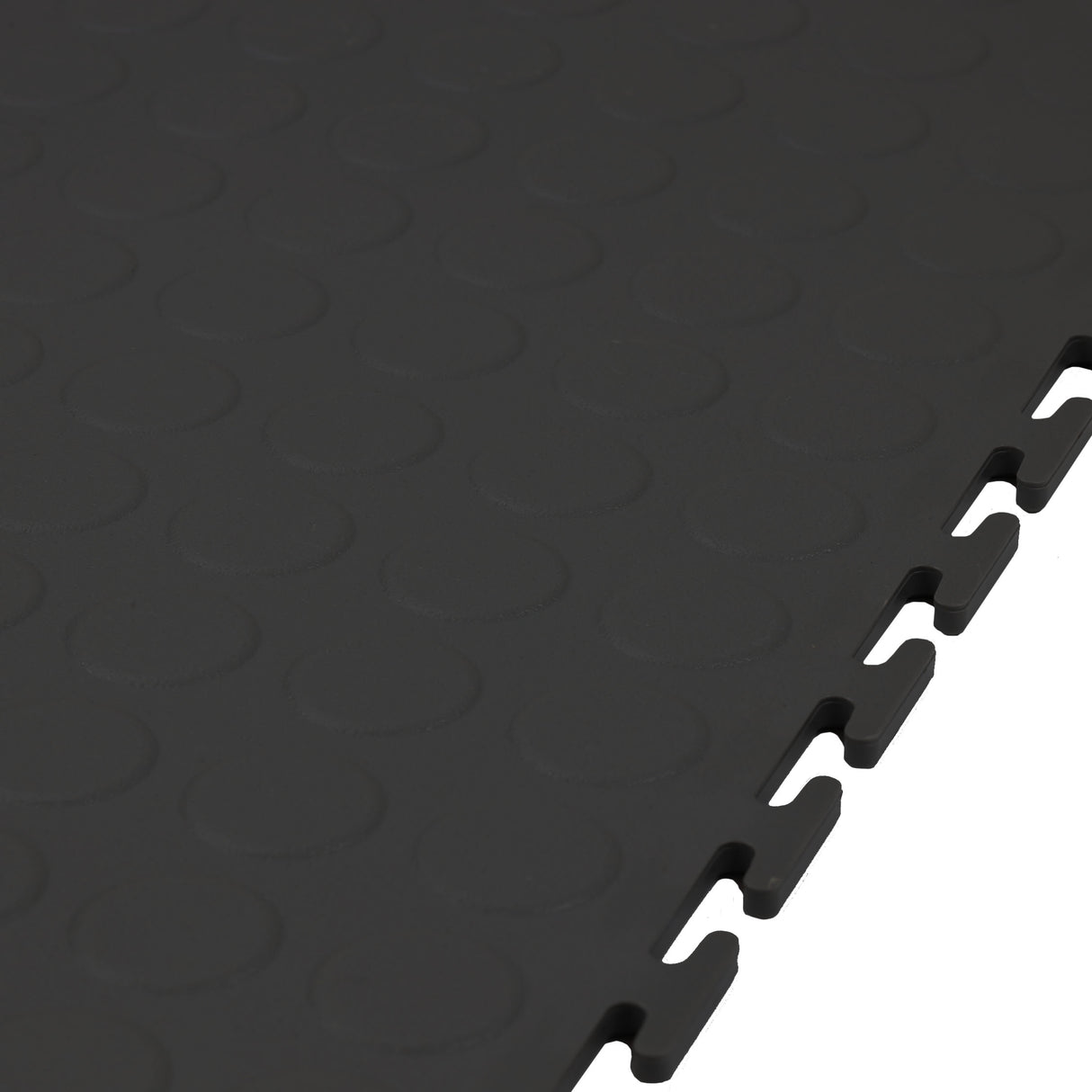 Graphite Garage Floor Tile Premium Raised Disc