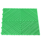 green vented garage floor tile