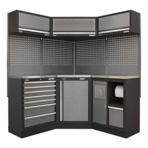Sealey Corner Solution Cabinet Set APMSSTACK08SS - Superline Pro Range