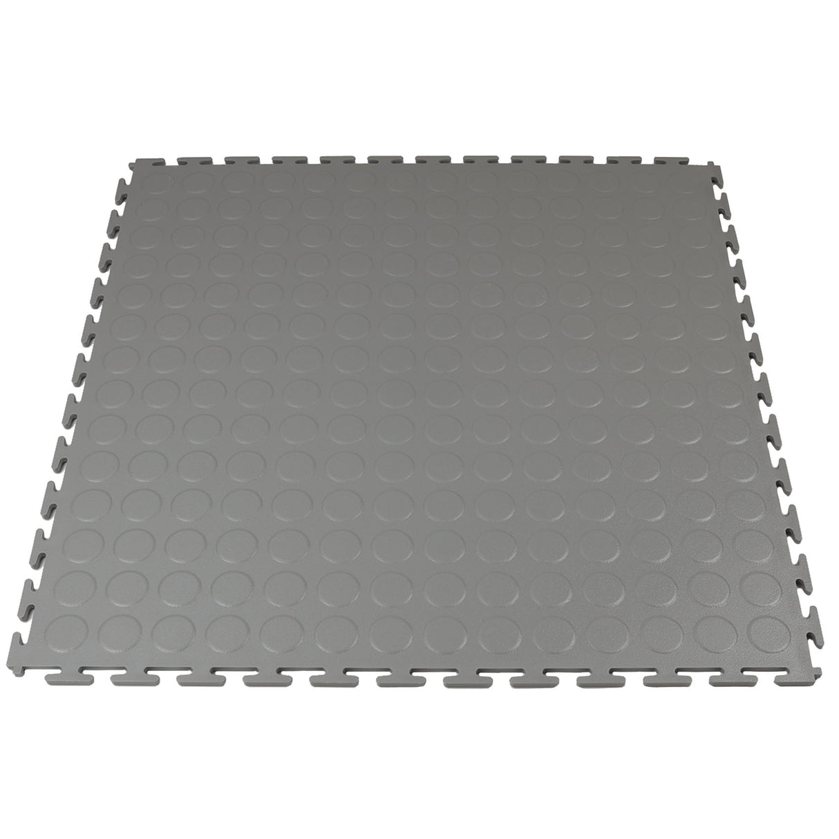 Light Grey Garage Floor Tile Premium Raised Disc