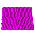 pink vented garage floor tile