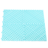 turquoise vented garage floor tile